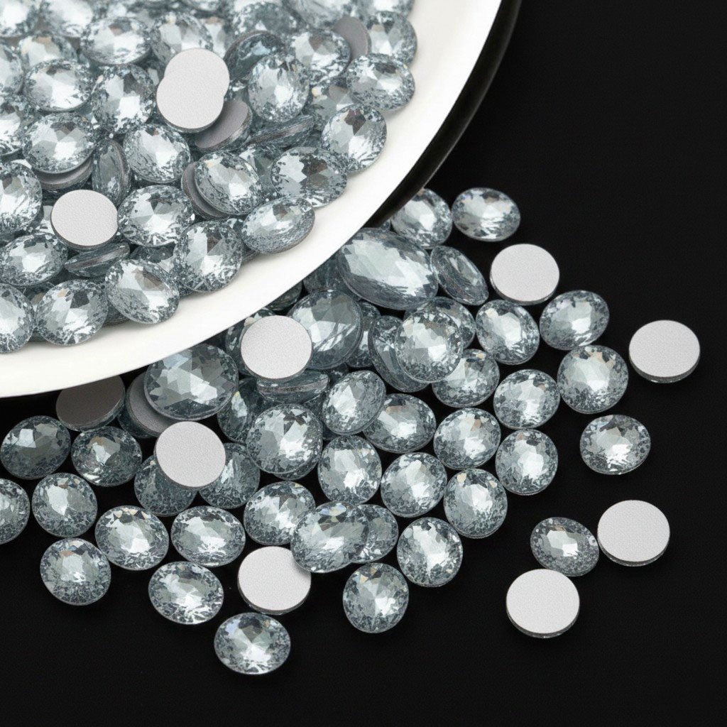 Ellipse Shape Hotfix Rhinestones