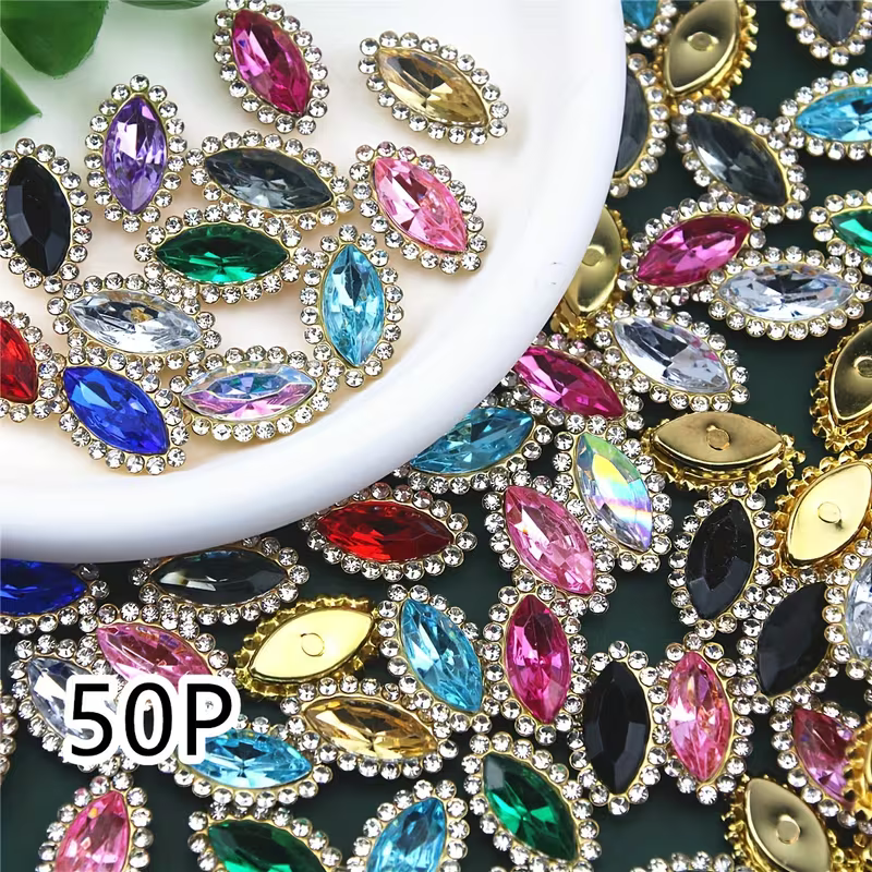 Mermaid Shape Acrylic Rhinestones