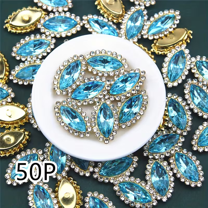 Mermaid Shape Acrylic Rhinestones