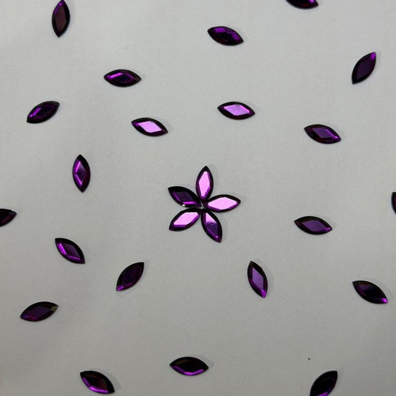 HotFix Rhinestones Leaf Shape