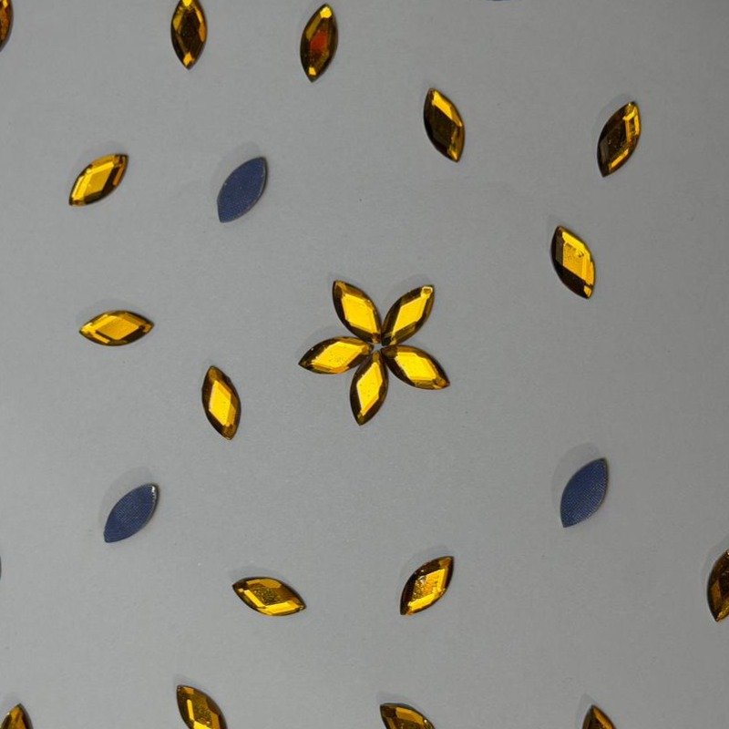 HotFix Rhinestones Leaf Shape