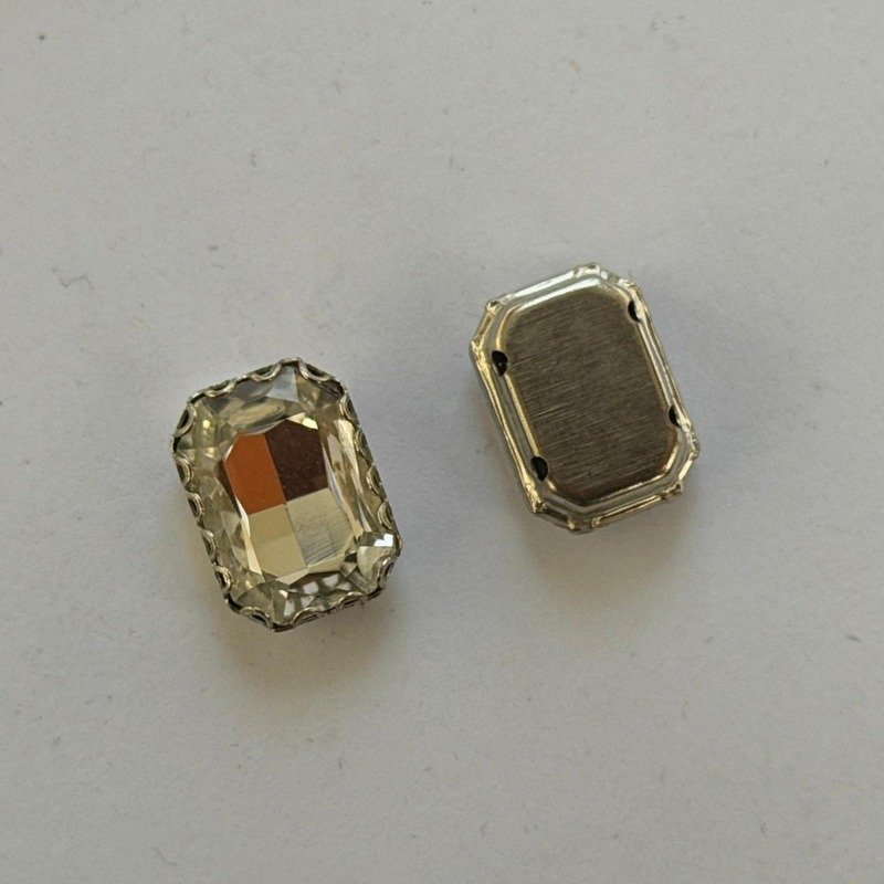 50 Pcs Rectangle Sew-on Stone